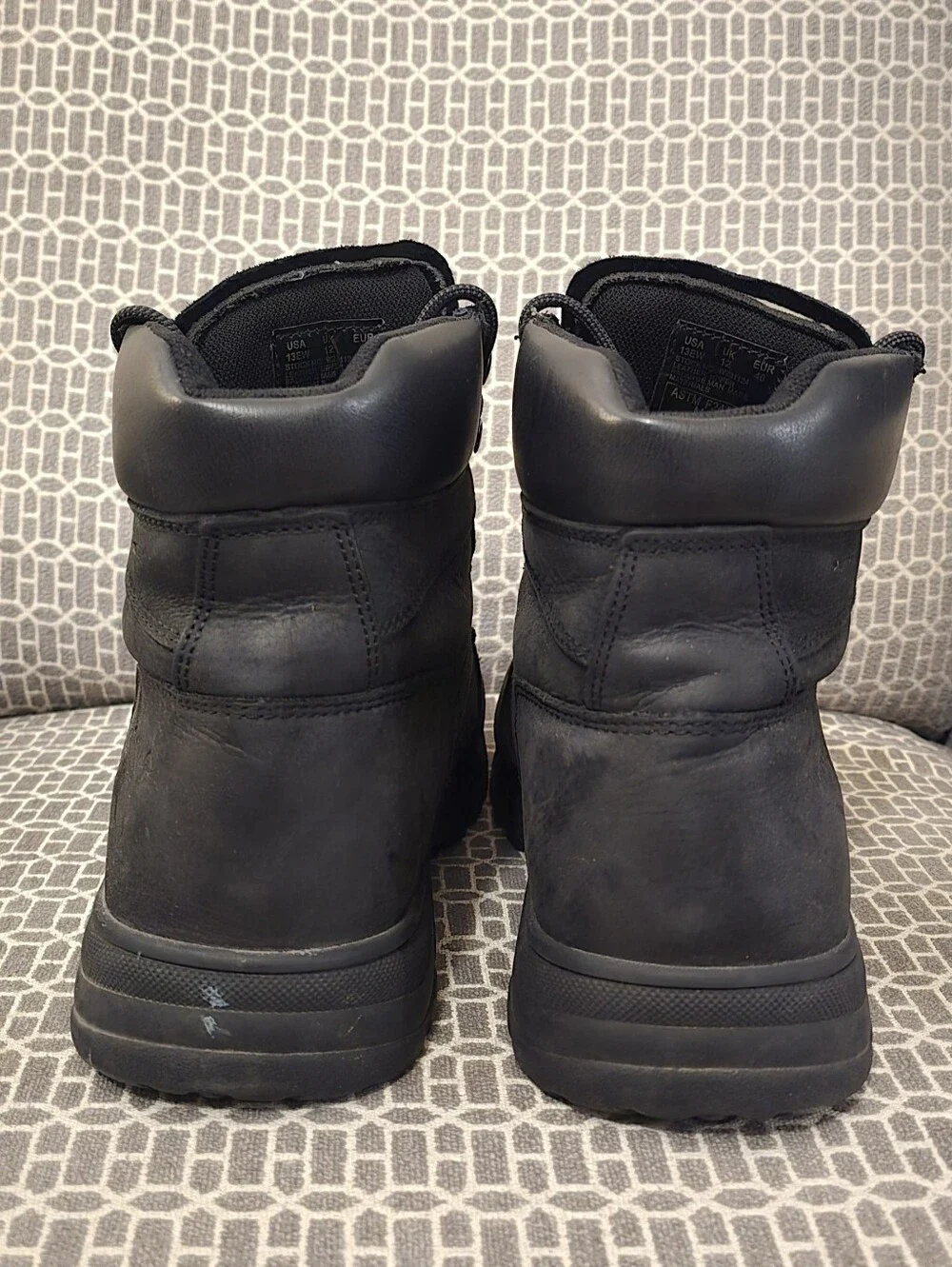 Wolverine Men's Black Steel Toe Work Boot - Rugged Lace-Up Style, Size 13 Wide